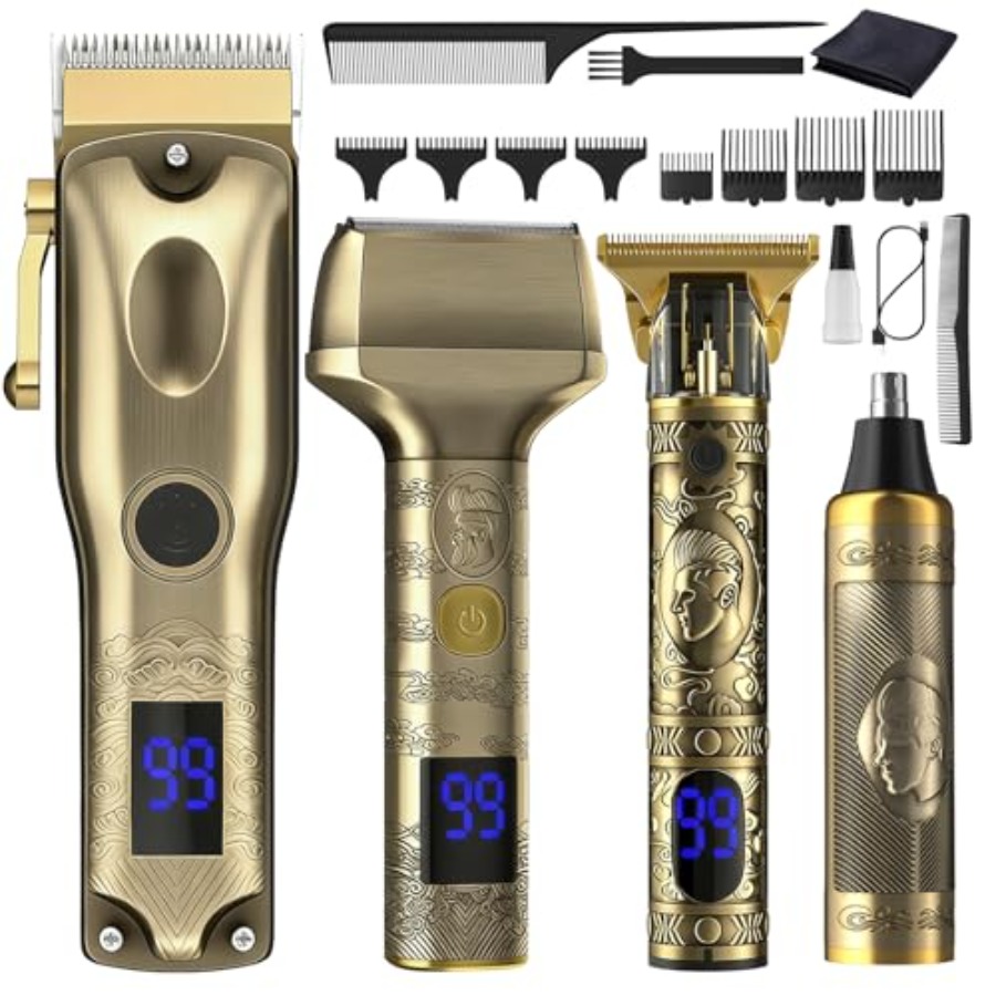 Men'S Grooming Clippers - 4 IN 1 Professional Hair Clippers