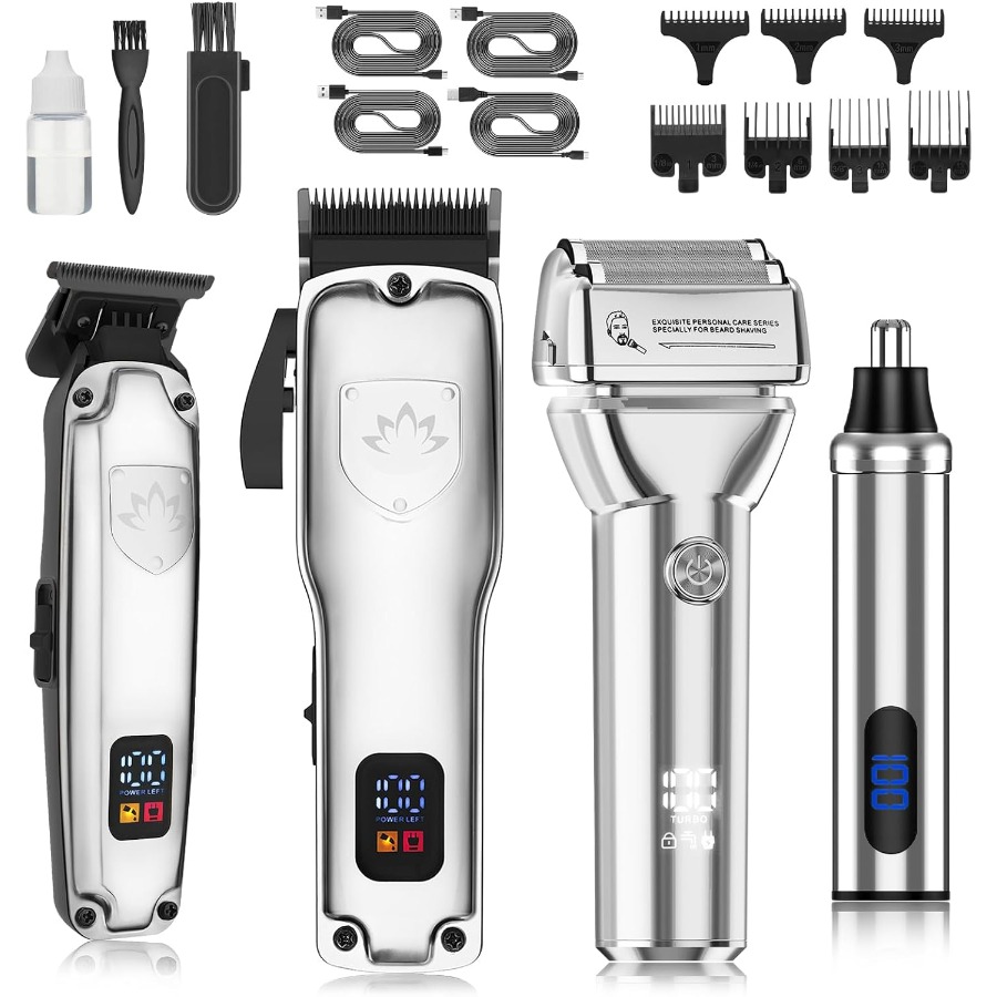 Men'S Grooming Clippers - Cordless Hair Clippers for Men T-Blade