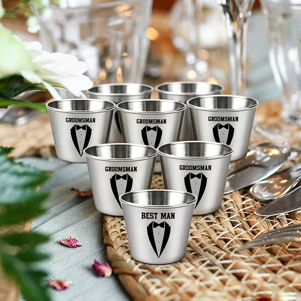 Custom Groomsman Shot Glass Se - Men'S Grooming House incelemesi ve fiyatı