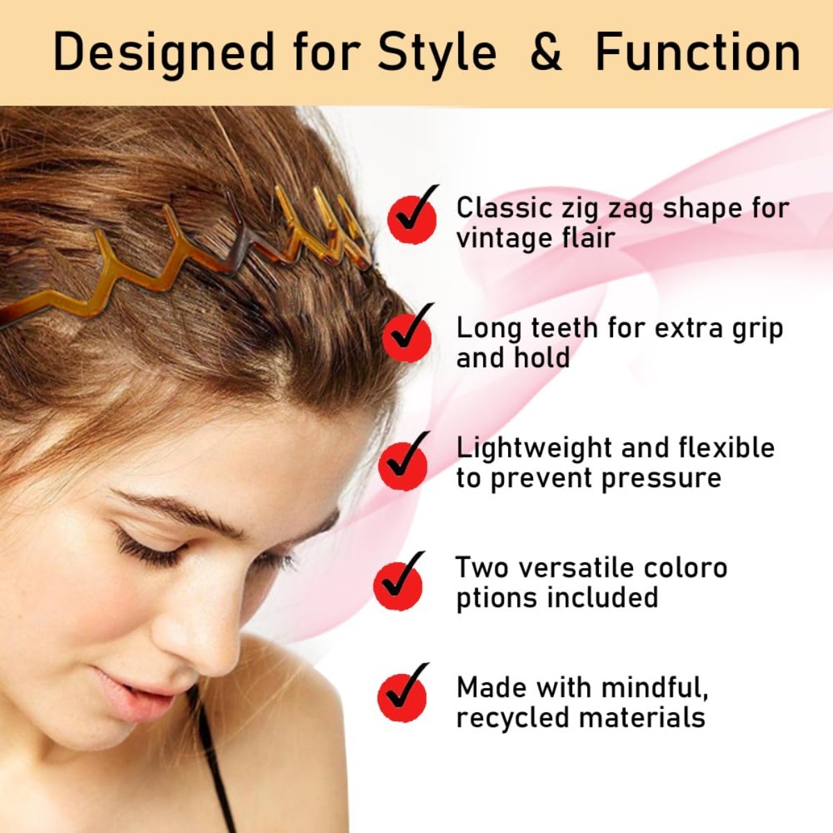 Zig Zag Headbands, Recycled Pl - Men'S Grooming Tape incelemesi ve fiyatı