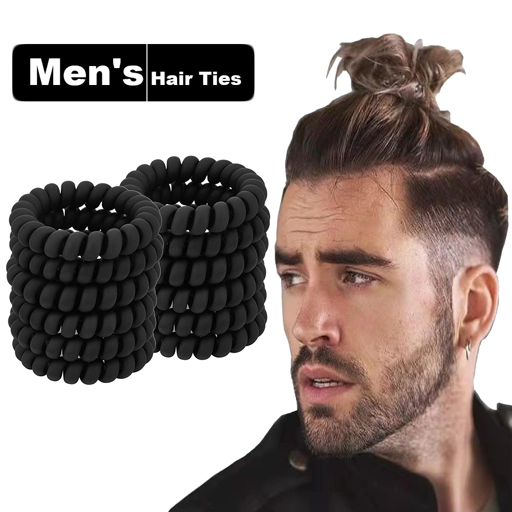 Black Spiral Hair Ties Matte E - Men'S Grooming Tape incelemesi ve fiyatı