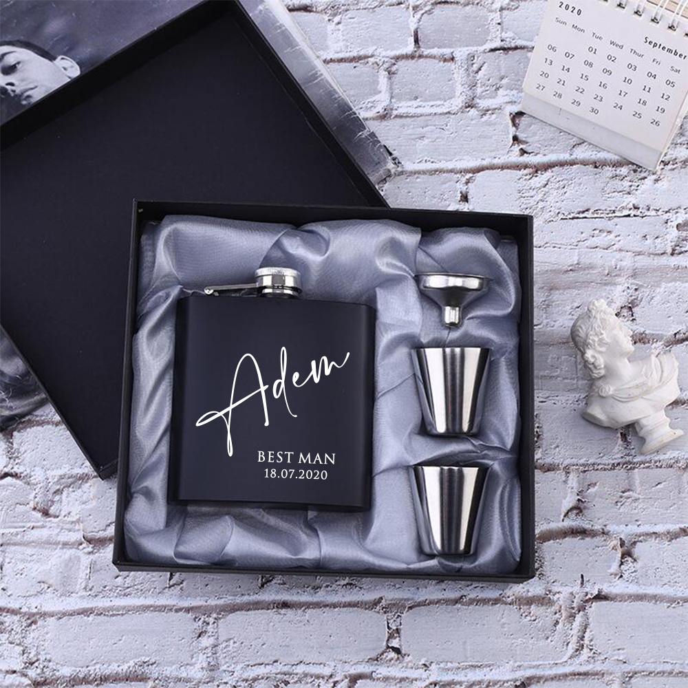Personalized Logo Hip Flask Se - Men'S Grooming House incelemesi ve fiyatı