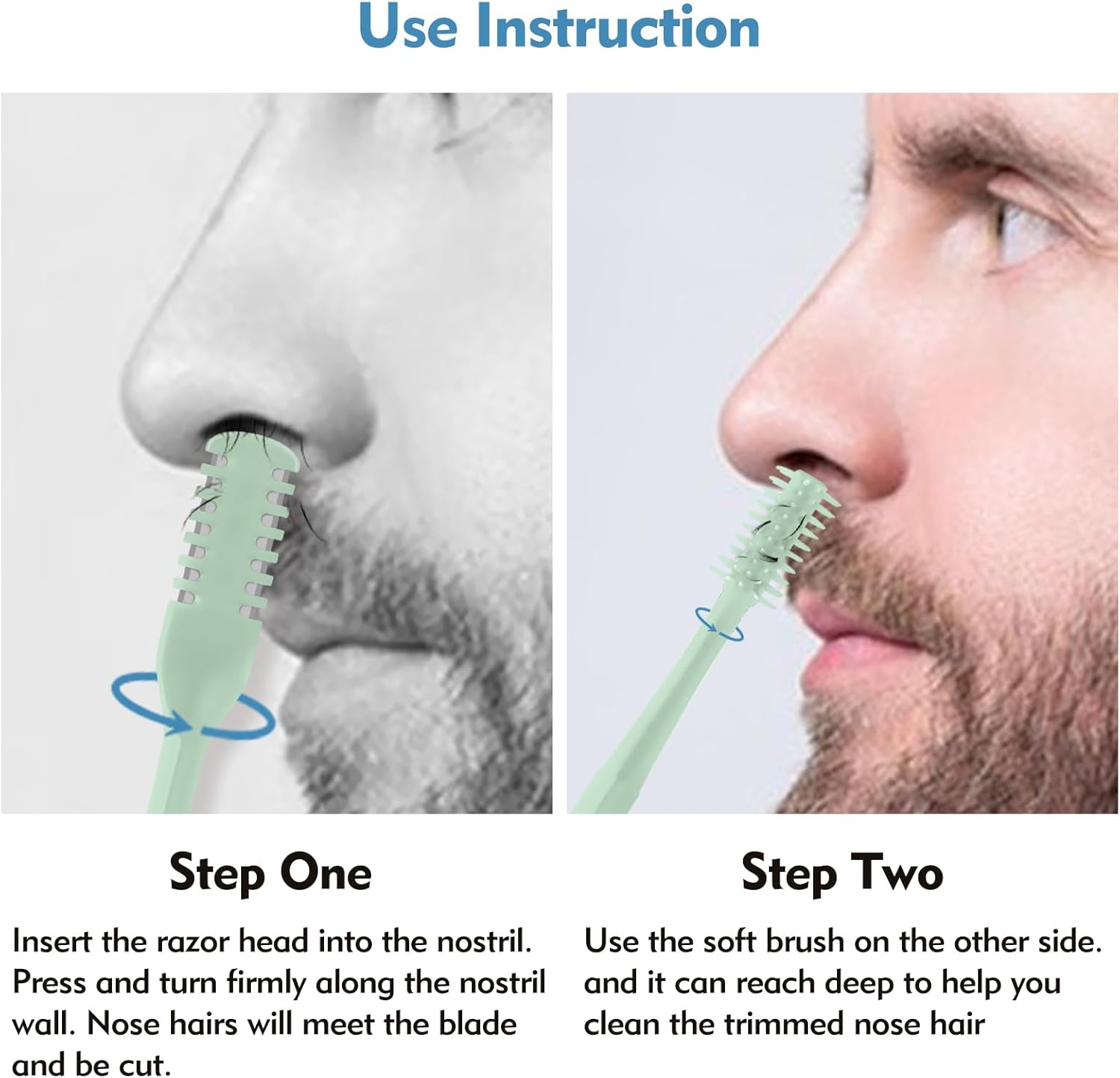 5/20/50Pcs 2-in-1 Nasal Cutter - Men'S Grooming Scissors incelemesi ve fiyatı