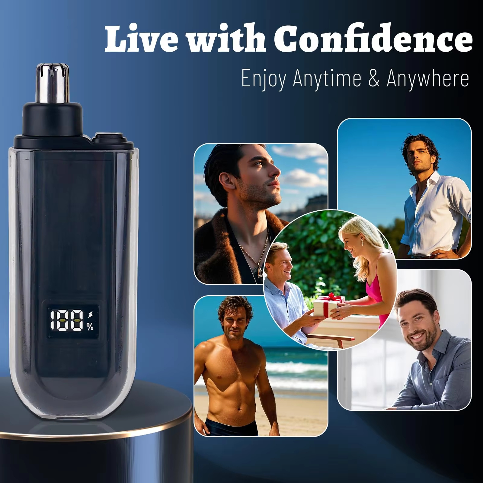 Suitable for men, USB charging - Men'S Grooming Scissors incelemesi ve fiyatı