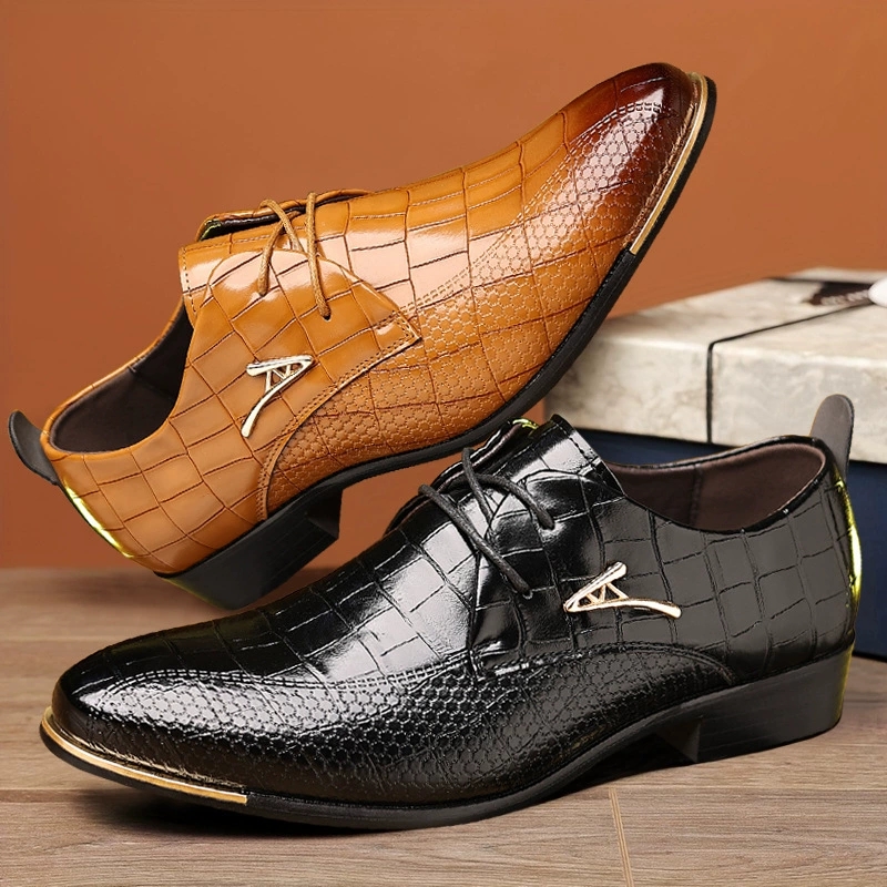Fashion PU Leather Shoes Men B - Men'S Grooming Room incelemesi ve fiyatı