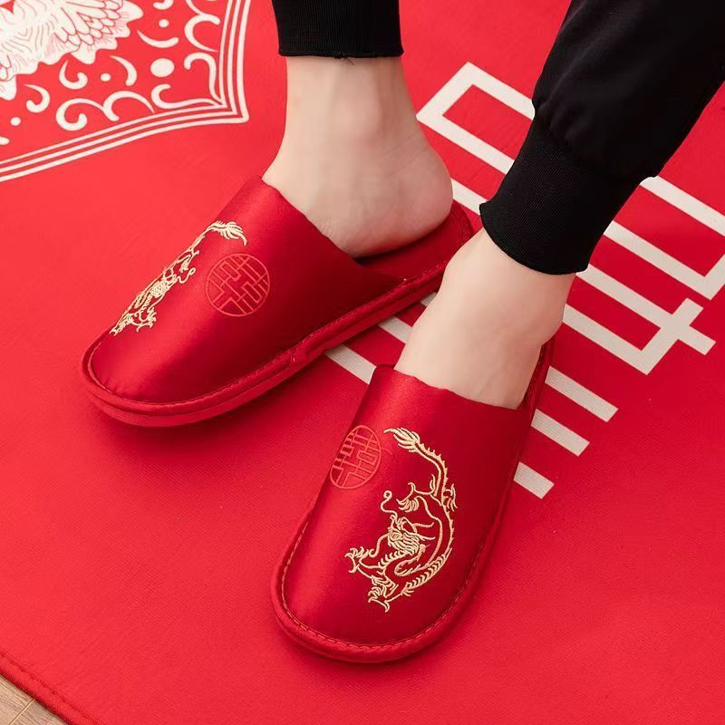 Men Silk Baotou Red Wedding Sl - Men Grooming Home incelemesi ve fiyatı