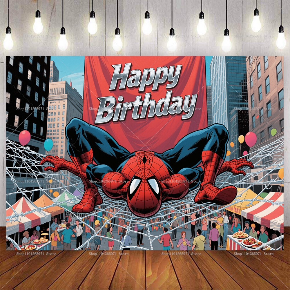 Cool Spider-Man Birthday Backd - Men'S Grooming House incelemesi ve fiyatı
