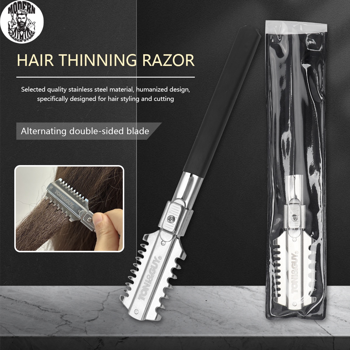 Salon Double-Edge Shaving Hair - Men'S Grooming Scissors incelemesi ve fiyatı